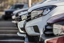 Parked Cars Closeup