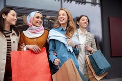 Group Of Women Shopping