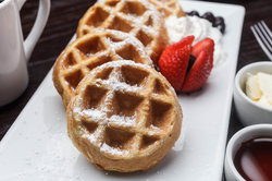 Waffles at the Holiday Inn New Orleans Westbank