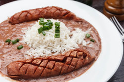 Red beans and rice at the Holiday Inn New Orleans Westbank