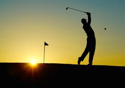 Golf Sunset Sport Golfer