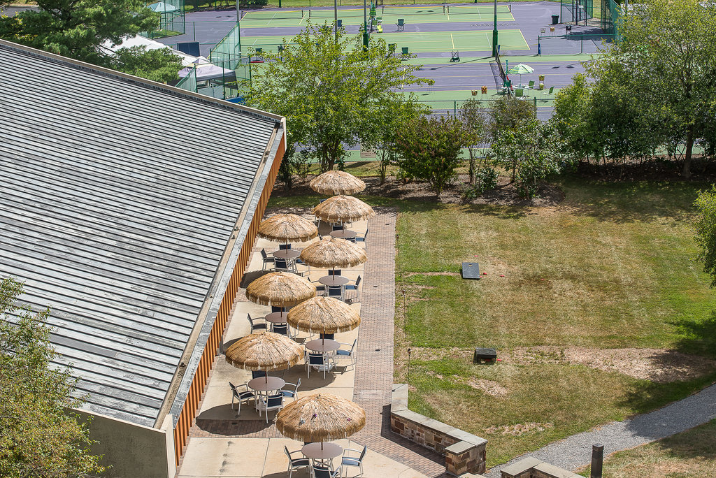 Pool Patio and Tennis Courts