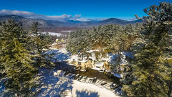 A Exterior Winter Snow Aerial Drone