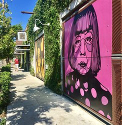 Funk Zone with murals by David Flores