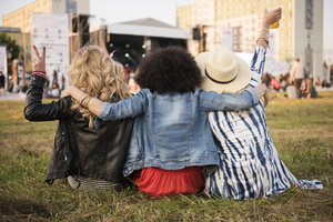 ladies at outdoor event