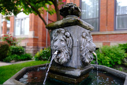 Fountain in Front Garden