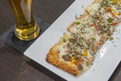 Pizza And Beer at Mudsocks Bar & Grill