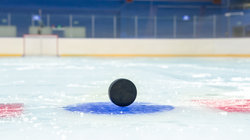 Hockey Puck On Ice