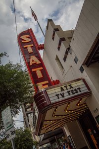 Atx Tv Fest Marquee Sign At Stateside