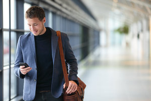 Business Man Texting