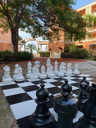 Flamboyan Courtyard Giant Chess Game