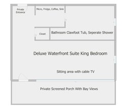 Deluxe Waterfront Suite Layout