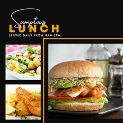 Yellow Professional Restaurant Food Instagram Post