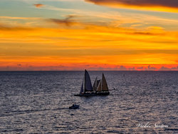 Sunset with Sailboat