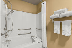One Queen Bed Accessible Tub Shower