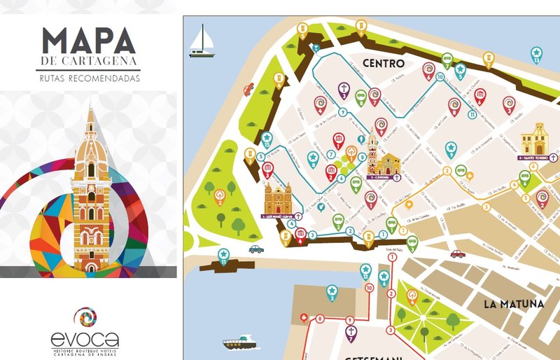 mapa hotel Cartagena Map | Alfiz Hotel Boutique | Cartagena   Colombia