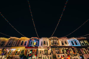 Christmas Lights On Miracle Street Baltimore