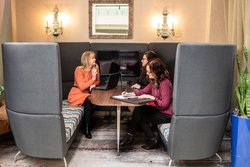 Atrium Seating Area With Women